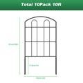 Decorative Garden Fence - Metal Rustproof Wire Border Sections