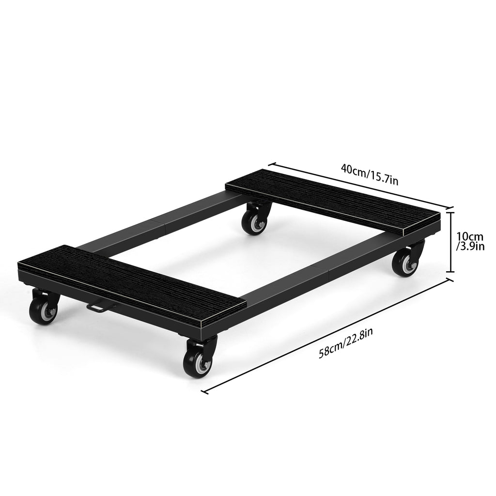 2-Piece Heavy-Duty Furniture Dolly Set with 360Â¡Ã£ Swivel Casters