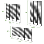 12-Pack Decorative Metal Garden Fence - 24"H Rustproof Pet Barrier & Flower Bed Edging with T-Shape Stakes,