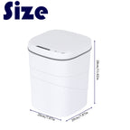 Single-Mode Automatic Motion Sensor Trash Can - Touchless Smart Waste Bin - Battery Operated Compact Garbage Can for Office & Bedroom