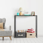 31.5" Skinny Entryway Console Table - Slim Behind-Couch Sofa Table for Hallway & Foyer, Narrow Industrial Decorative Table for Small Spaces, Grey