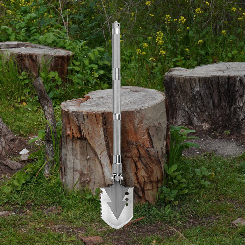 Multi-Functional Camping Shovel and Axe Set, Military Survival Kit with Folding Shovel and Tactical Hatchet for Off-Roading and Hiking,