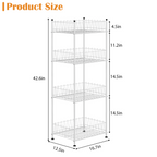 4-Tier Water Bottle Holder & Drink Can Shelf Organizer - Freestanding Vertical Storage, Silver