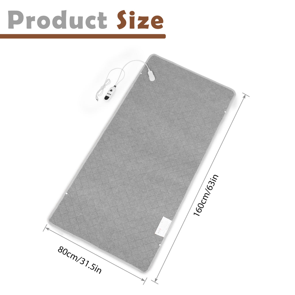 Cloud-Warm Electric Heated Mattress Pad | Twin Mini Luxury Bed Warmer with 9 Heat Settings