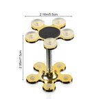 Set of 4 Sunflower-Themed Mobile Holders for Auto Dashboard and Desk - Adjustable Clamp with Adhesive Base for Multipurpose Use