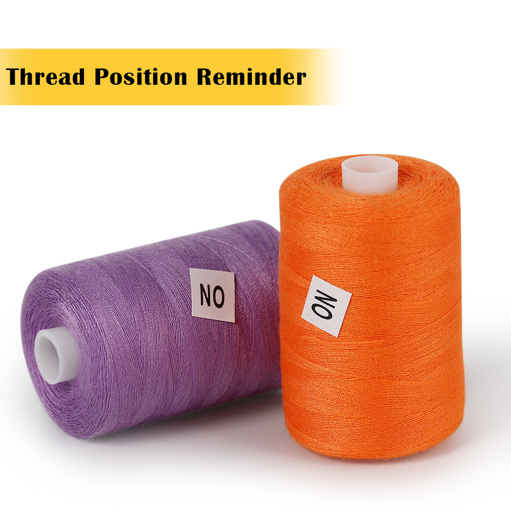 5-Color Cotton Quilting Thread Set - Versatile Sewing Machine Supplies for DIY Crafting Projects