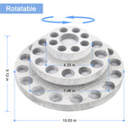 Three layer 360 degree rotating essential oil rack - nail polish rotating rack. Cosmetics display rack, nail polish display rack, 36 slots. Suitable for 5ml-100ml bottles