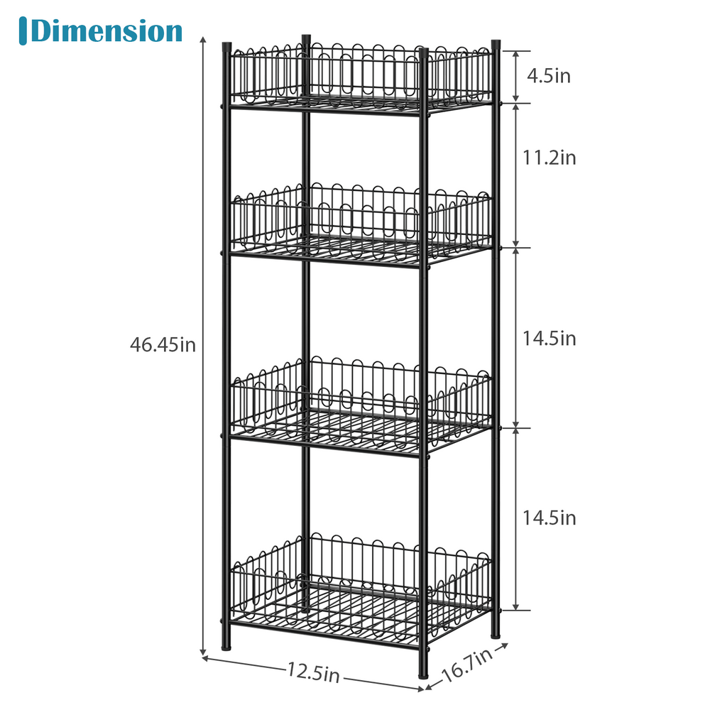 4-Tier Beverage and Bottle Storage Rack, Multi-Level Pantry Can Dispenser and Tumbler Organizer for Kitchen Organization and Event Hosting