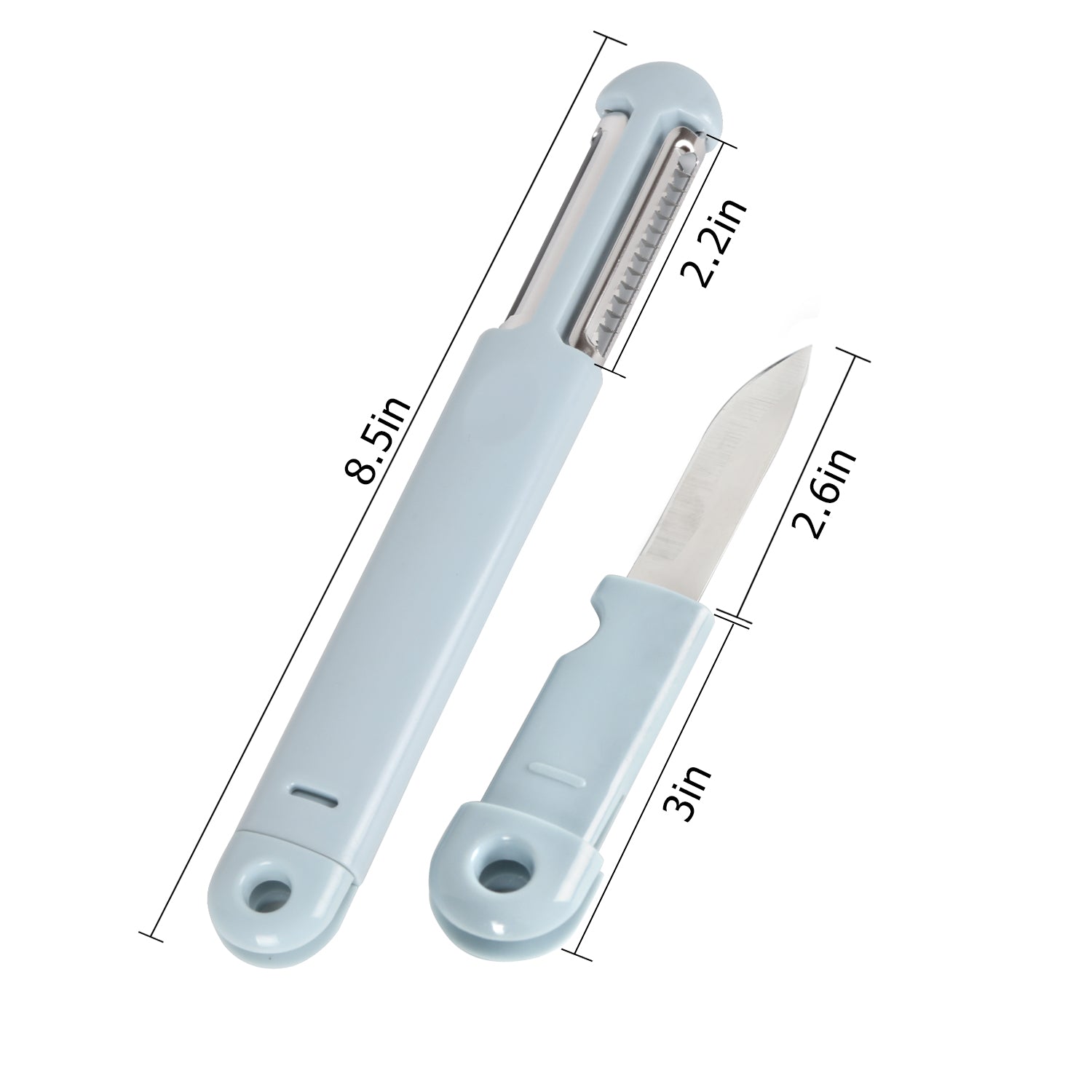 Versatile Triple-Action Stainless Steel Vegetable and Fruit Swivel Peeler Kitchen Tool