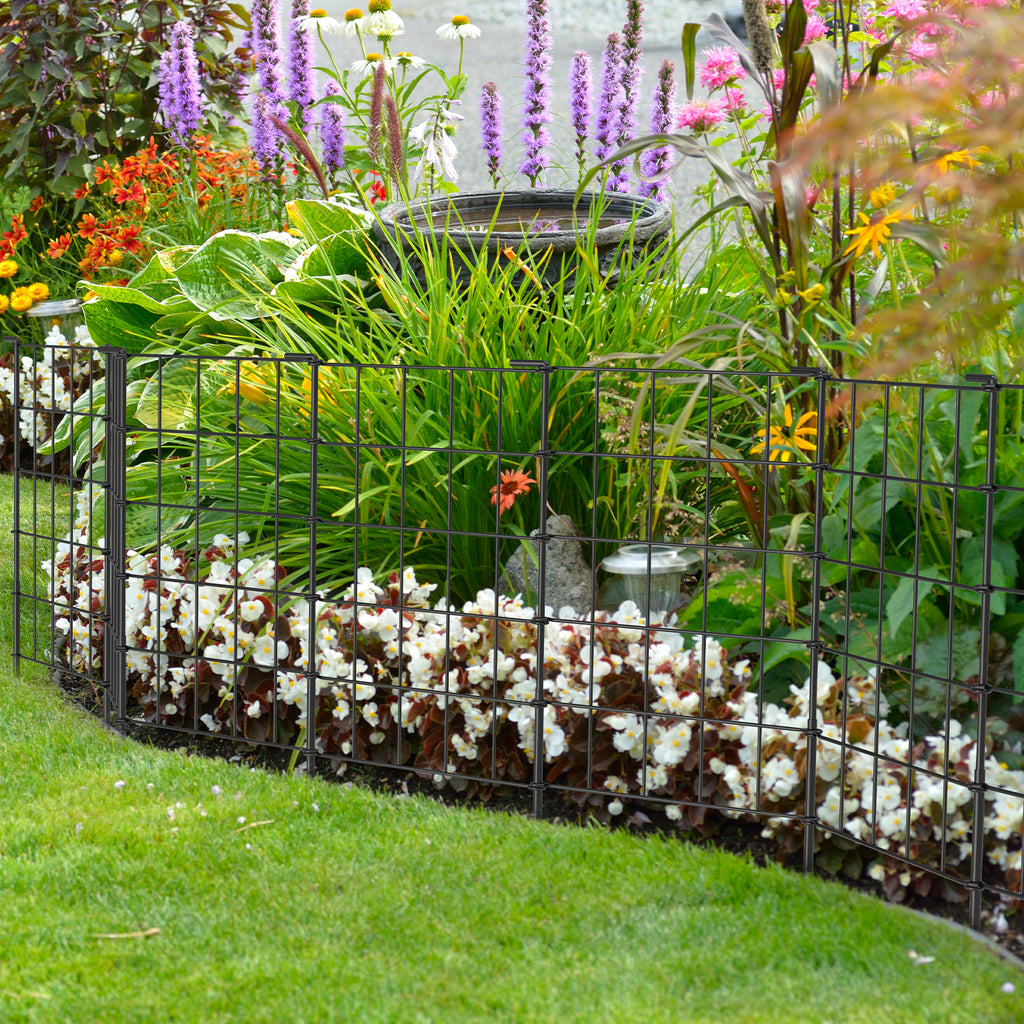 10 Pack Metal Decorative Garden Fencing, High-Grade Wire Border for Flower Beds & Landscaping