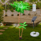 Lighted Palm Tree, LED Artificial Trees Lights Christmas Trees Lights for Decorations Decor, Indoor Outside Patio, Outdoor Christmas Decorations Patio Yard Pool Tropical Party