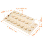 Two-layer Essential Oil Storage Rack, Essential Oil and Nail Polish Display Rack, Compatible with 5/10/15/20ml Bottles, Wooden Essential Oil Rack, Essential Oil Storage Rack, Brown