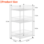 3-Tier Vertical Water Bottle Organizer - Freestanding Metal Drink Storage Shelf for Pantry, Silver