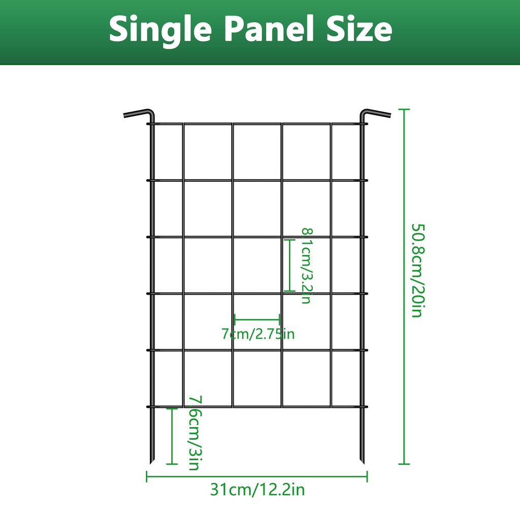 28 pieces garden fence, rust proof metal fence, farmland fence, small animal barrier, animal fence, used for garden decoration, park small animal barrier protection, vegetation protection