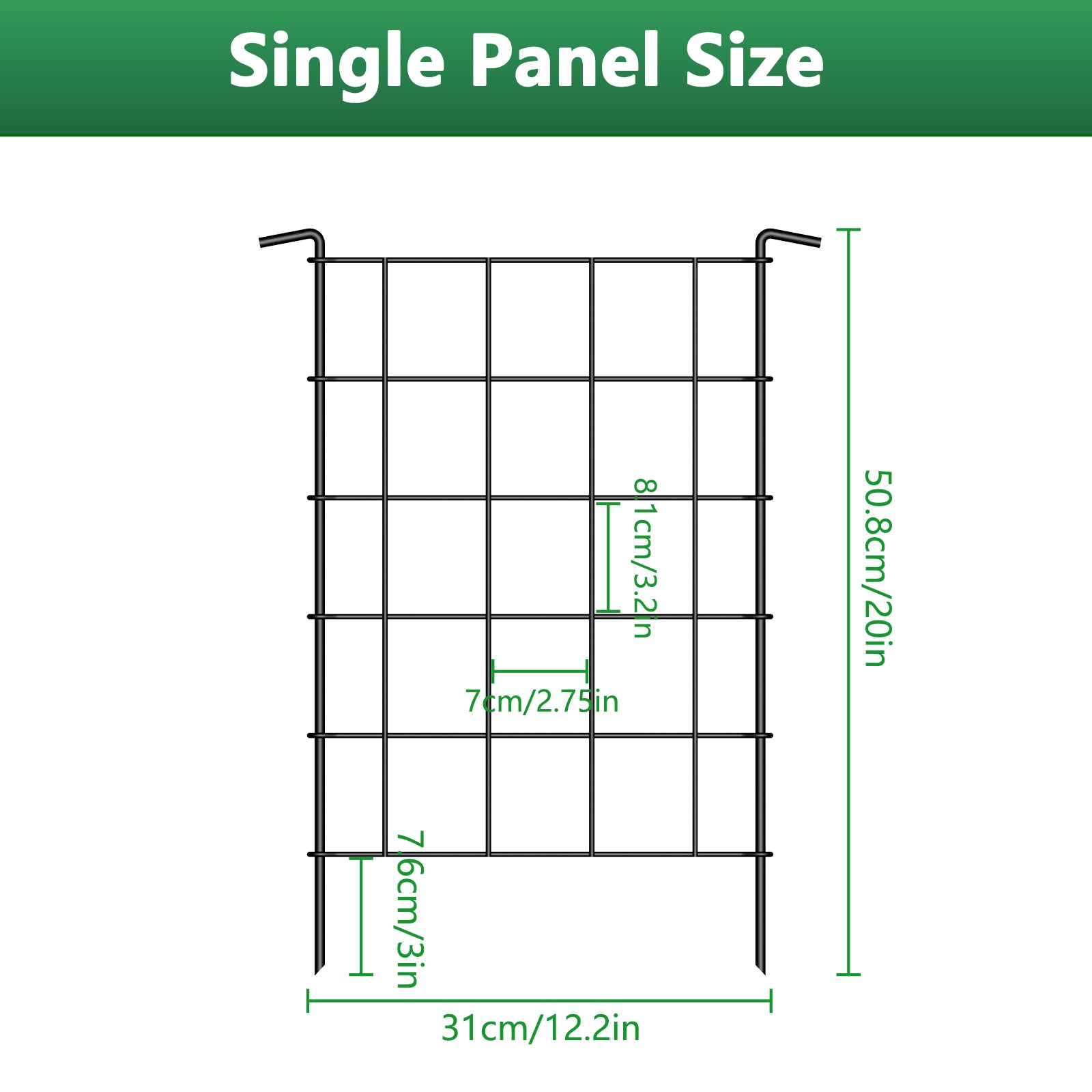 28 pieces garden fence, rust proof metal fence, farmland fence, small animal barrier, animal fence, used for garden decoration, park small animal barrier protection, vegetation protection
