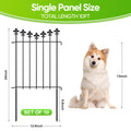 10/20/25 Pack Decorative Garden Fence Panels, 24in H Rustproof Metal Animal Barrier, No Dig Outdoor Fence Border for Yard, Patio & Flower Beds