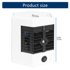 Portable Mini Air Conditioner Fan, Personal USB Evaporative Air Cooler with Ice Box and 2 Speeds for Office and Dorm,