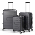3 Piece Luggage Sets Carry On Hardshell Travel Suitcase Spinner Wheels TSA Lock
