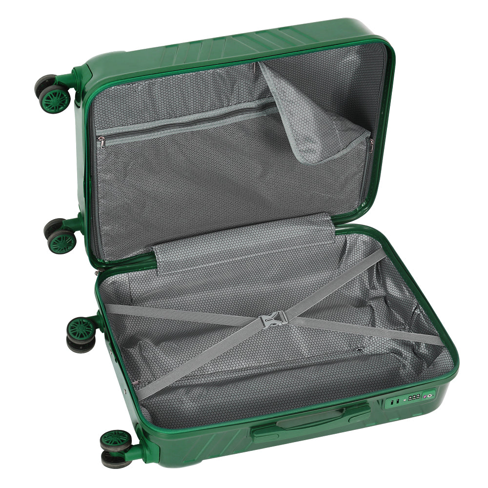 Luggage Hard shell Suitcase 3 Piece Set with TSA Lock Spinner Wheels 20/24/28in