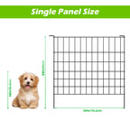4-Pack Decorative Metal Garden Fence Panels - 30inchx24inch Heavy Duty Flower Bed Barrier & Animal Barrier