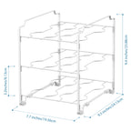 Kitchen Wrap & Foil Organizer Rack (2-Pack) - Stackable Storage Holder for Aluminum Foil and Plastic Wrap