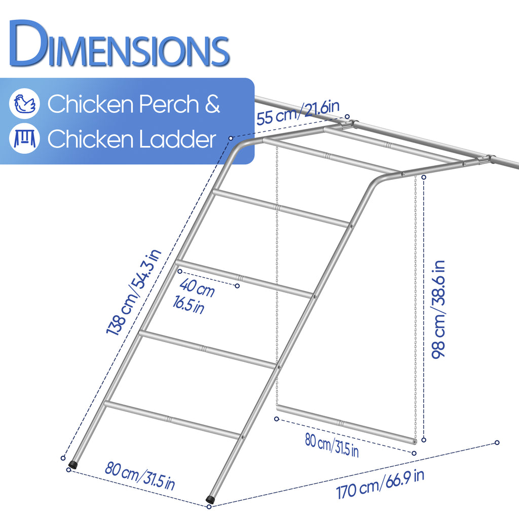 Simple with Swing Chicken Climbing Frame, Chicken Perch, Henhouse Climbing Frame, Applicable To Farms, Backyards
