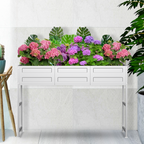 Large Rectangular Metal Raised Garden Bed for Vegetables