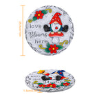 2 Pack Gnome Garden Stepping Stones, 10 Inch Decorative Path Stones with Bless this Home for Yard Patio & Walkway