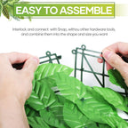 24-Pack 15inch x 11inch Artificial Grass Wall Panels - UV Protected Backdrop Greenery for Balcony & Patio