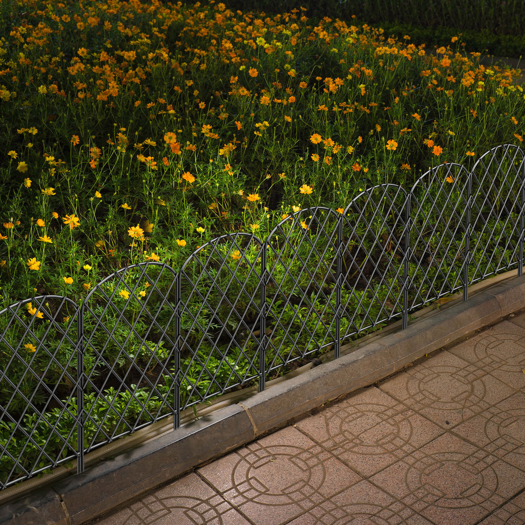Arched Decorative Garden Fence - Metal Animal Barrier Edging Panels