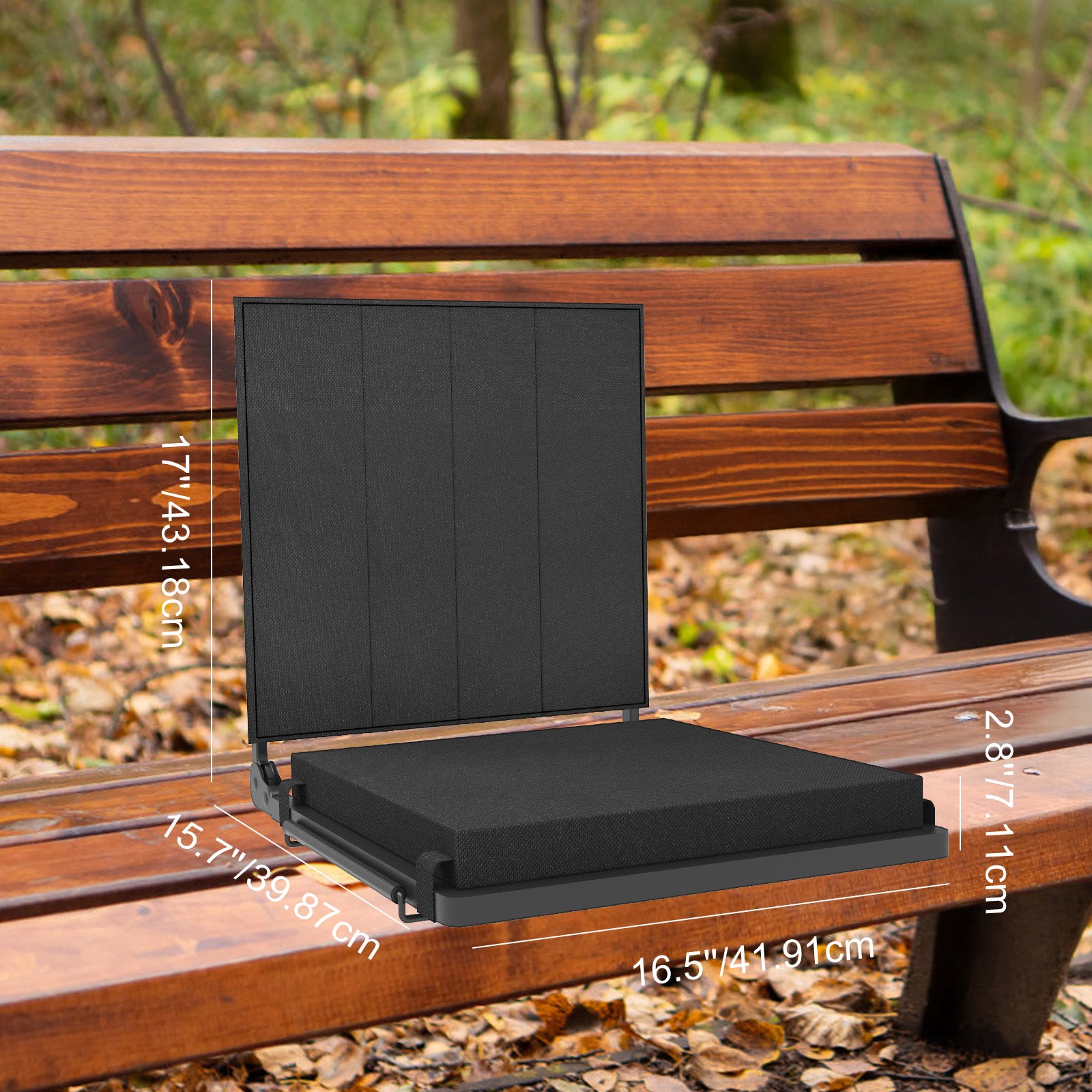 2pcs, Outdoor Folding Chair, Camping Chair, Outdoor Chair, Chair with Back, Lightweight, Easy To Use for Terraces, Courtyards, Tours, Sporting Events, Concerts and Kayaking, Black