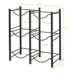 6-Bottle High-Capacity Water Tower | Double-Row 3-Tier Heavy-Duty Storage Rack