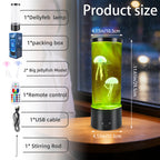 Jellyfish Lamp - Color Changing Artificial Fish Tank w/ Remote, USB/Battery Powered