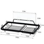 Wall Mounted Metal Soap Dish Holder, Heavy Duty 20LBS Capacity for 2 Soap Sponge, Black Bathroom Kitchen Soap Tray with Easy Installation Rustproof