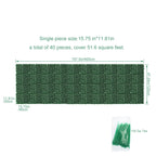 Artifical Ivy Privacy Fence (Green Apple Style) - 47.2inch x 157.5inch(40 pieces) Faux Vine Wall for Garden & Balcony