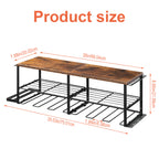 Power Tool Organizer with Wood Shelf, Wall-Mount Drill Holder & Garage Storage Rack for Tool Organization