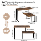 360Â¡Ã£ Rotating Corner Desk Organizer - 2-Tier Desktop Display Rack & Countertop Storage for Office & Kitchen,