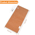 Mini Twin Heated Mattress Pad (31.5"x63") - 9 Heat Settings, Auto Shut-Off, Fast Heating, Brown