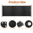 4' x 50' Heavy Duty Privacy Screen Fence - 90% Blockage Mesh Shade Windscreen for Garden & Patio