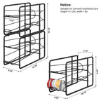 Heavy-Duty Stackable Can Storage Rack | Space-Saving Kitchen Cabinet Organizer (Set of 4)