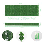 40-Pack Decorative Garden Fence Panels - 12inch x 16inch Metal Landscape Border for Flower Beds