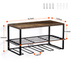 Heavy Duty Metal Wall Mount Power Tool Organizer and Garage Storage Rack for Drills and Equipment