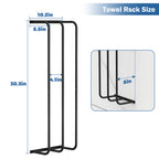 Vertical Towel Rack | Wall-Mounted Metal Organizer for Rolled Bath Towels & Linens