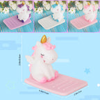 3-Pack Cute Unicorn Desktop Cell Phone Stands - Multi-Angle Adjustable Silicone Phone Holders for Kids, Office, and Home