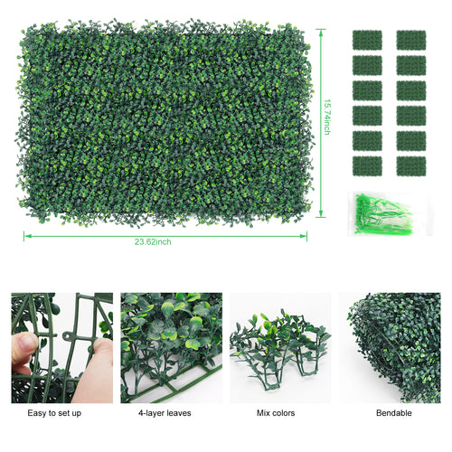 16inch x 24inch Decorative Garden Fence Panels - Small Metal Border Edging for Flower Beds & Pathways