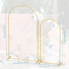 Serenity Arc Backdrop Set | 2-Piece Minimalist Gold Metal Wedding Arches