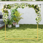 6FT x 6.6FT Square Metal Backdrop Stand - Wedding Arch Frame for Ceremony & Events