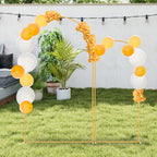 Serenity Arc Backdrop Set | 2-Piece Minimalist Gold Metal Wedding Arches