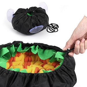 Interactive Canine Enrichment Mat - Stimulates Instinctual Foraging, Slow Feeder Puzzle, and Nosework Training Pad for Small Pets