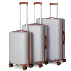 3pcs Hard Shell Luggage Suitcase Set, Carry On Trolley Case With TSA Lock